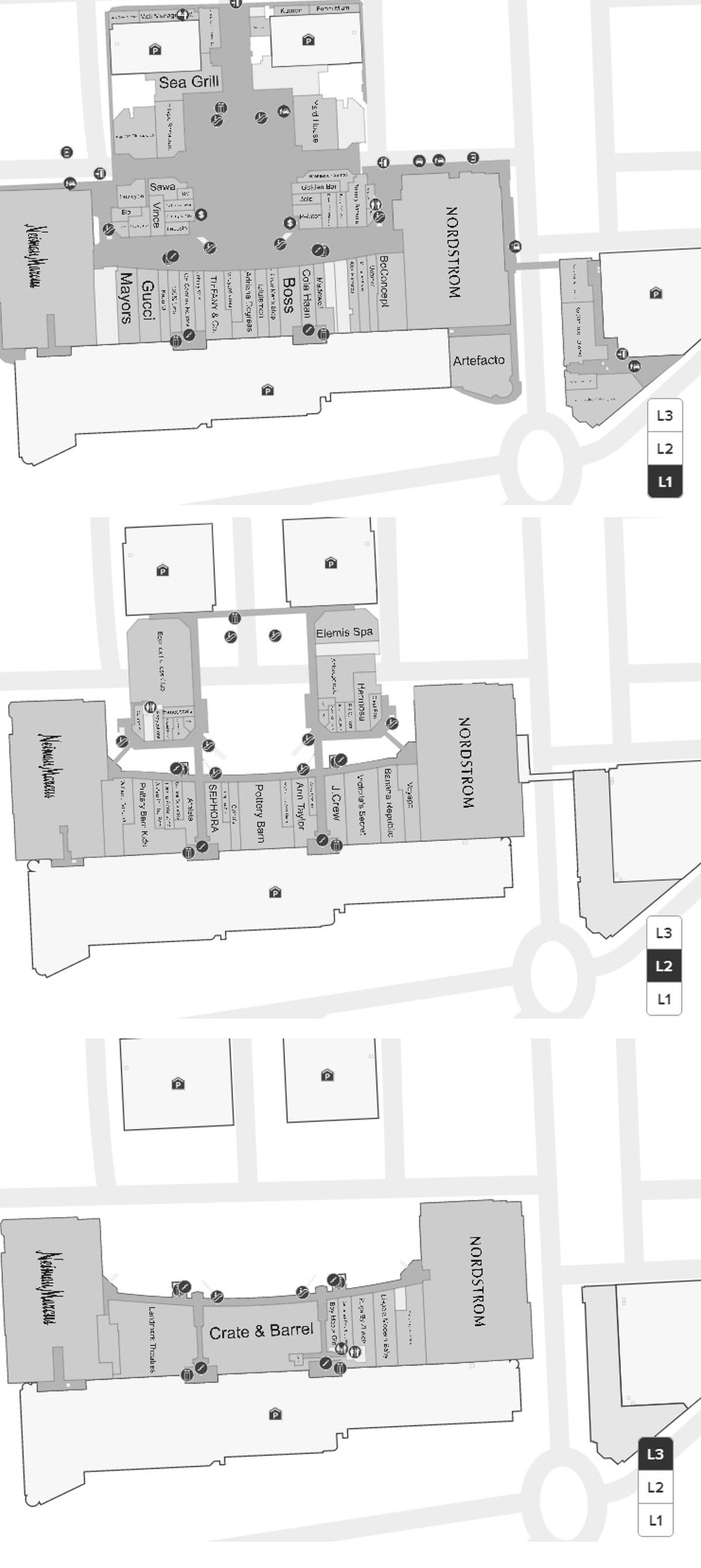 Shops at Merrick Park (97 stores) shopping in Coral Gables, Florida FL 33146 MallsCenters