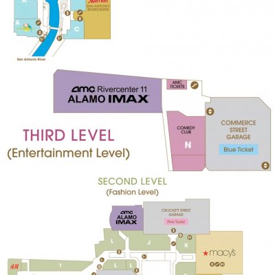 Shops at Rivercenter (Rivercenter Mall) plan - map of store locations