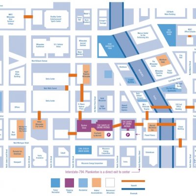 Shops of Grand Avenue plan - map of store locations