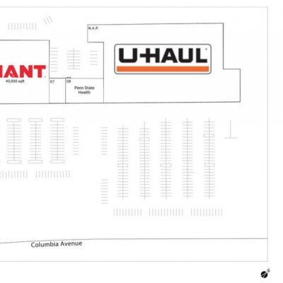 Shops of Huntcrest plan - map of store locations