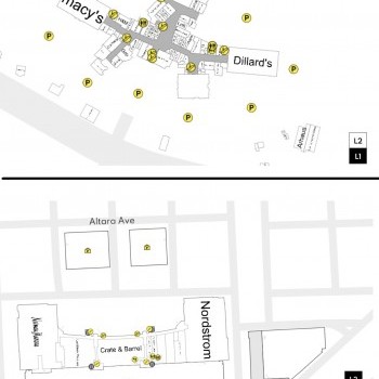 Short Pump Town Center plan - map of store locations