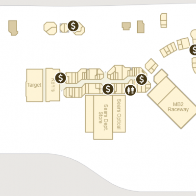 Sierra Vista Mall plan - map of store locations