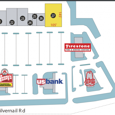Silvernail Shopping Center plan - map of store locations