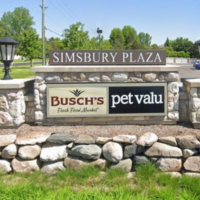 Simsbury Plaza plan - map of store locations