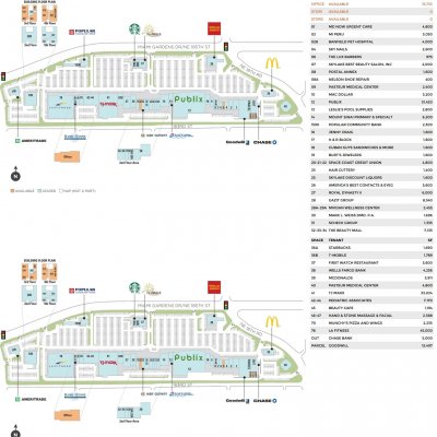 Skylake Mall (Shops at Skylake) plan - map of store locations