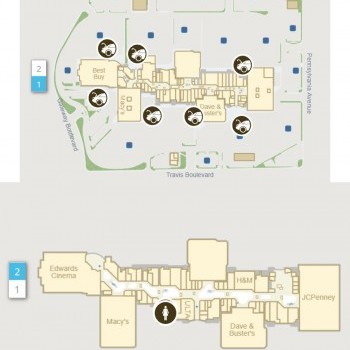 Solano Town Center plan - map of store locations