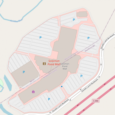 Solomon Pond Mall plan - map of store locations