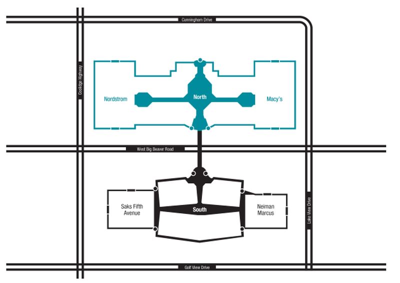 Somerset Mall Store Map Somerset Collection (157 Stores) - Shopping In Troy, Michigan Mi 48084 -  Mallscenters