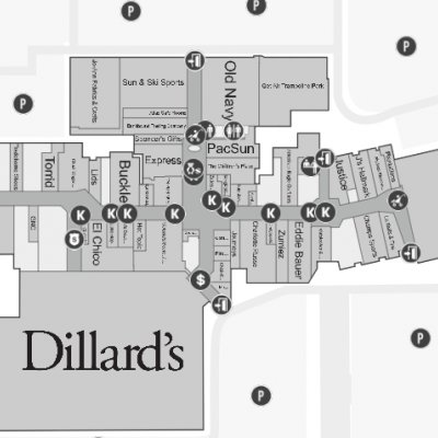 Sooner Mall plan - map of store locations