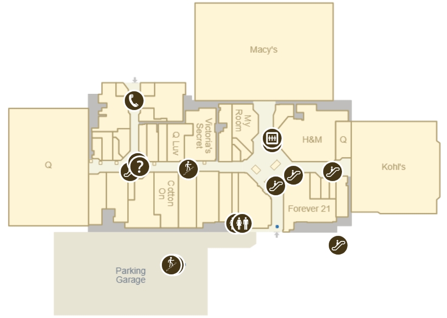 galleria mall map