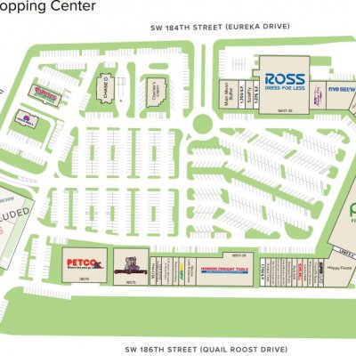 South Dade Shopping Center plan - map of store locations