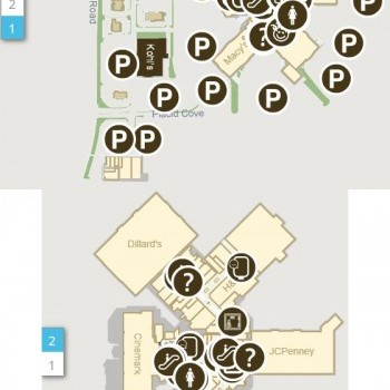South Park Mall plan - map of store locations