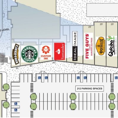 South Shore Place plan - map of store locations