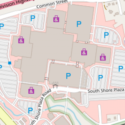 South Shore Plaza plan - map of store locations