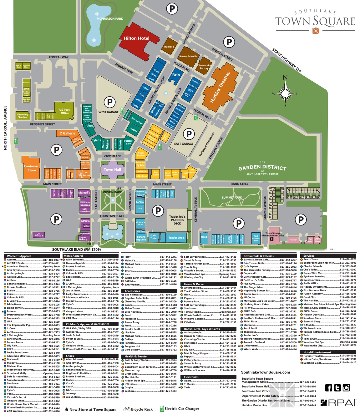 Southlake Town Square Map Map Of The World