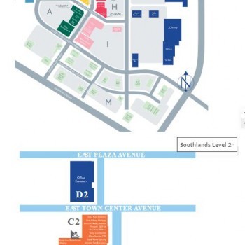 Southlands Lifestyle Center plan - map of store locations
