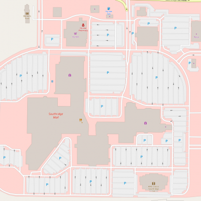 Southridge Mall plan - map of store locations