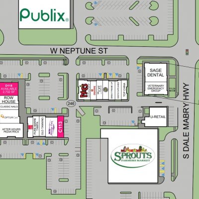 Southtown Center plan - map of store locations