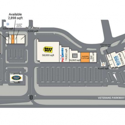 Southwest Plaza plan - map of store locations