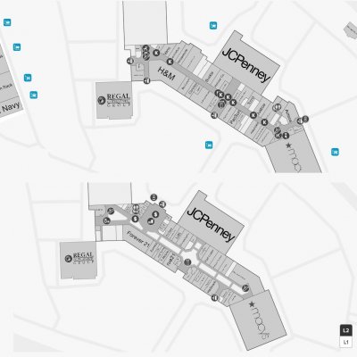 Spokane Valley Mall plan - map of store locations