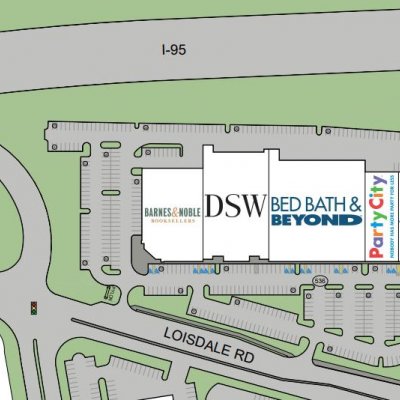 Springfield Center plan - map of store locations