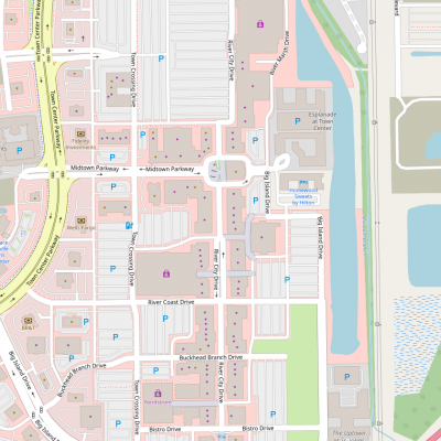 St. Johns Town Center plan - map of store locations