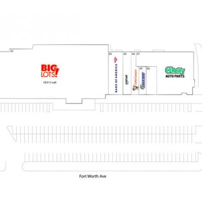 Stevens Park Village plan - map of store locations