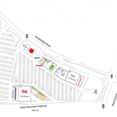 Stone Mountain Festival plan - map of store locations