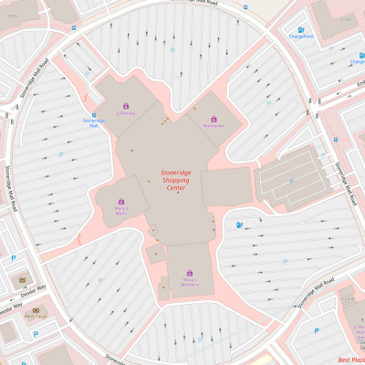 Stoneridge Shopping Center plan - map of store locations