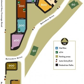 Strawberry Village Shopping Center plan - map of store locations