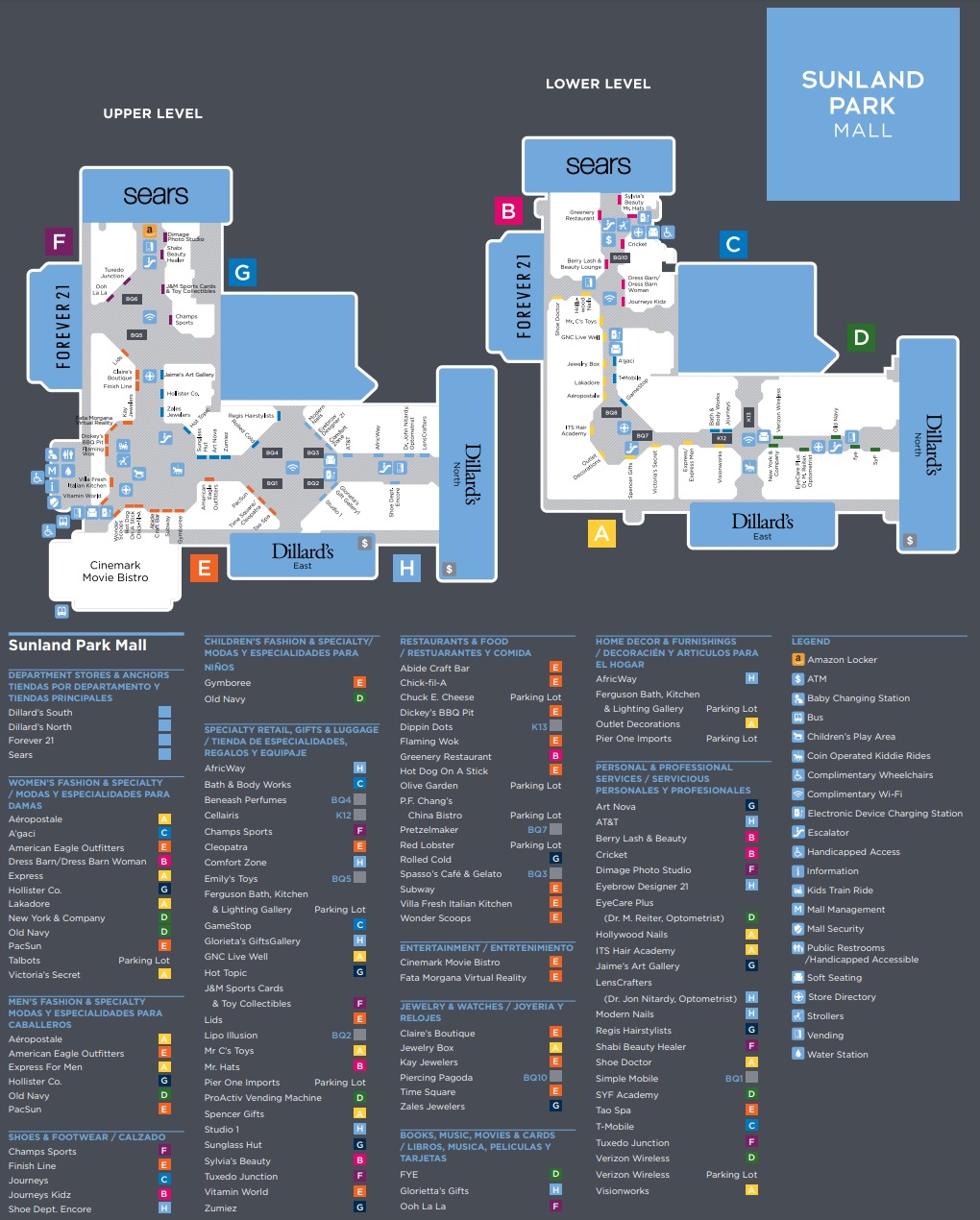 Sunland Park Mall (90 stores) - shopping in El Paso, Texas TX 79912