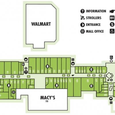 Swansea Mall plan - map of store locations