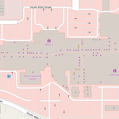 Tacoma Mall plan - map of store locations