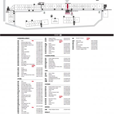 Tanger Outlets Locust Grove plan