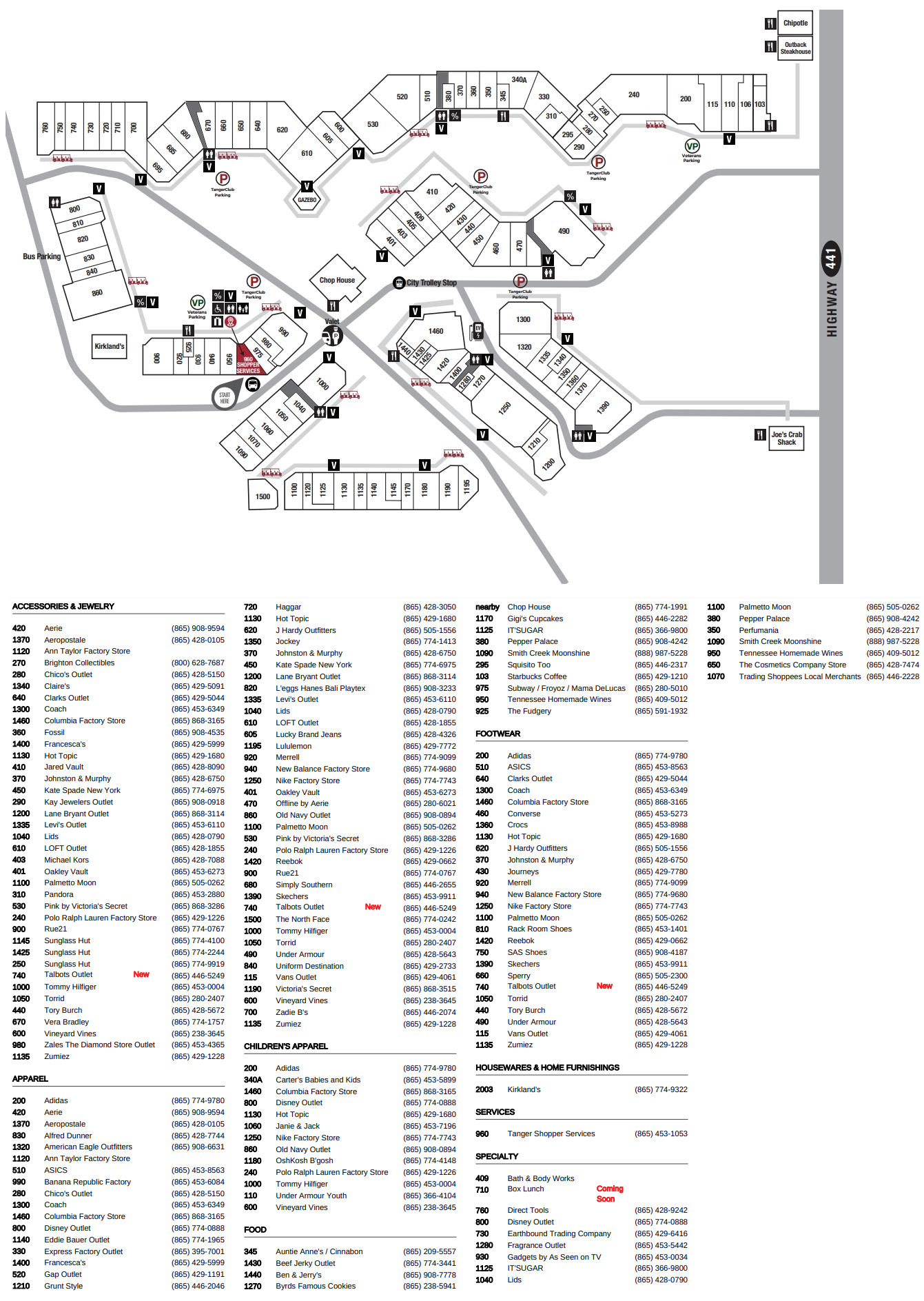 Tanger Outlets Sevierville (107 stores) - outlet shopping in Sevierville, Tennessee TN 37862 ...