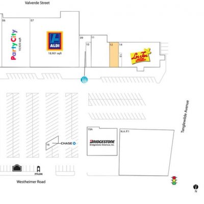 Tanglewilde Center plan - map of store locations