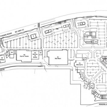 The Arboretum Shopping Center plan - map of store locations
