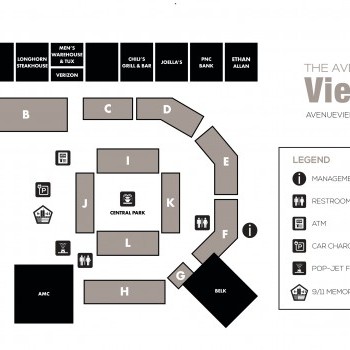 The Avenue Viera plan - map of store locations