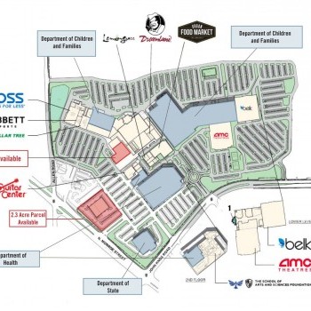 The Centre at Tallahassee (Tallahassee Mall) plan - map of store locations