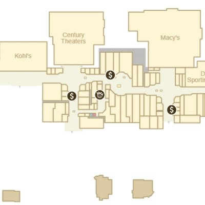 The Commons at Federal Way plan - map of store locations