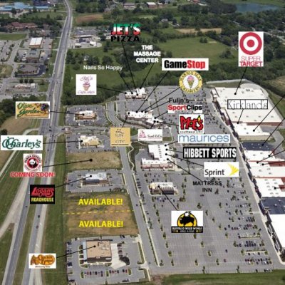 The Crossings of Spring Hill plan - map of store locations