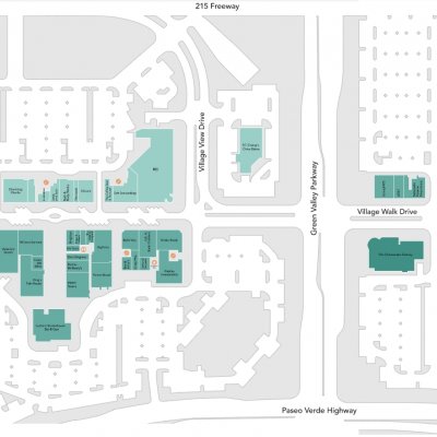 The District at Green Valley Ranch plan - map of store locations