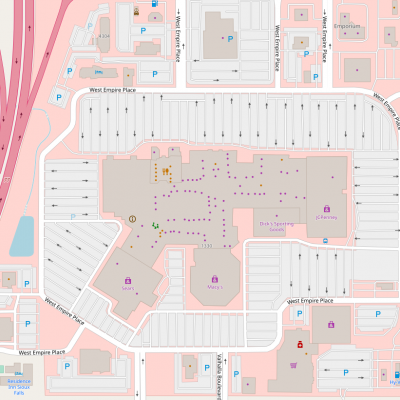 The Empire Mall plan - map of store locations