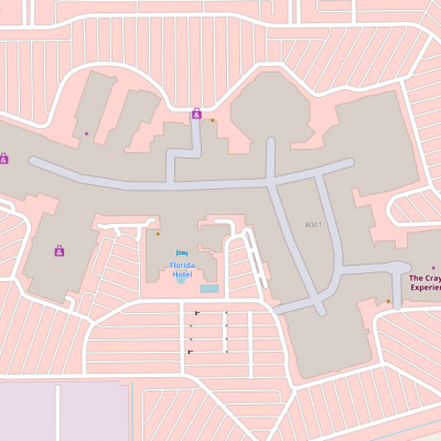 The Florida Mall plan - map of store locations