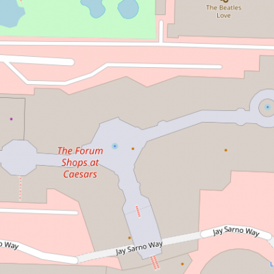 The Forum Shops at Caesars Palace plan - map of store locations