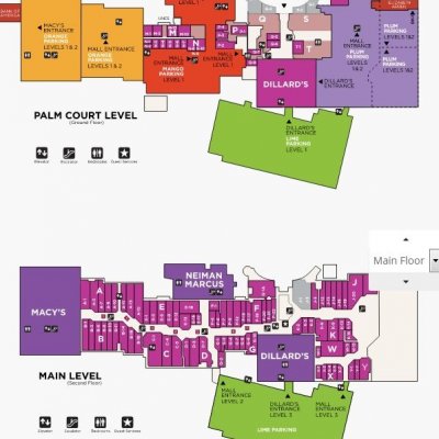 The Galleria Fort Lauderdale plan - map of store locations