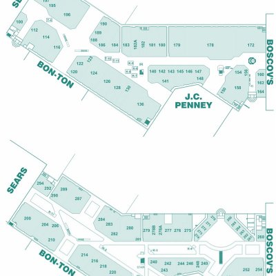 The Galleria Johnstown plan - map of store locations