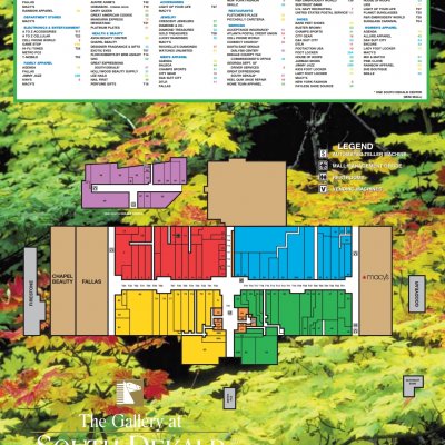 The Gallery at South DeKalb plan - map of store locations