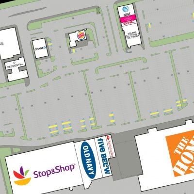 The Hub plan - map of store locations