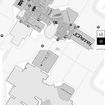 The Maine Mall plan - map of store locations